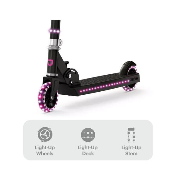 Kids Kick Scooters 150 LED Lights Adjustable Height Lightweight Portable FUN - Picture 6 of 8
